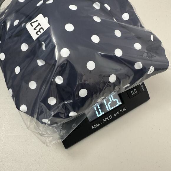 Lands End Tankini Swimsuit Top Womens 16 DDD Blue Polka Dot Padded Tummy Control - Picture 11 of 11